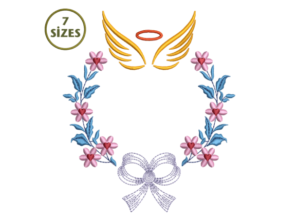 Angel Wings Wreath Embroidery: A Seller's Review