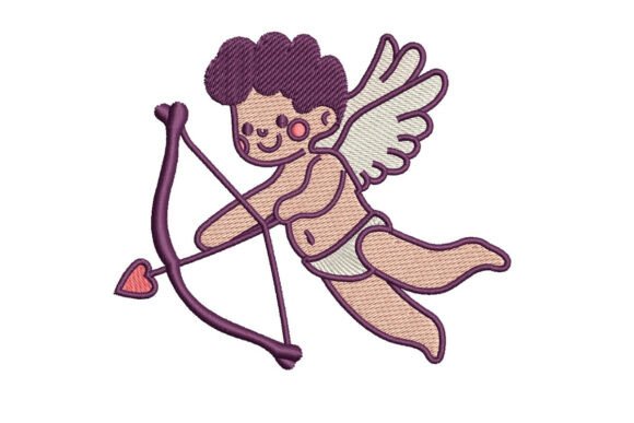 Cupid with Bow Silhouette, Valentine Embroidery Review