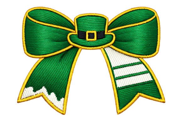 Leprechaun Hat Bow Embroidery Review for Apparel