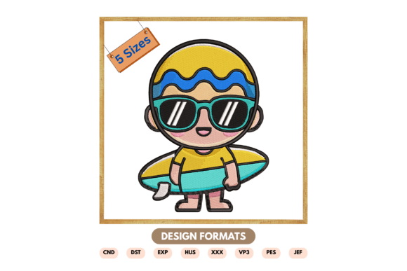 Summer Beach Kid Embroidery File Review