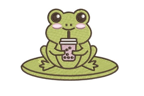 Tea Lover Frog Embroidery Design Review