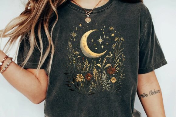 Vintage Celestial Moon Wildflower Embroidery Review